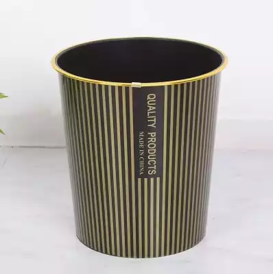 Мусорное ведро - полоски золотые, 15 л